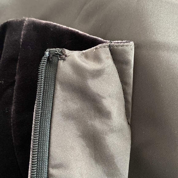 NWT Theory Chanesa Velvet & Silk Dark Brown Strapless Dress, Size 12 - Picture 17 of 17